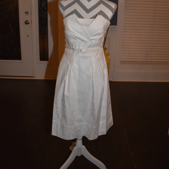 White House Black Market Dresses & Skirts - White House Black Market White Strapless Dress